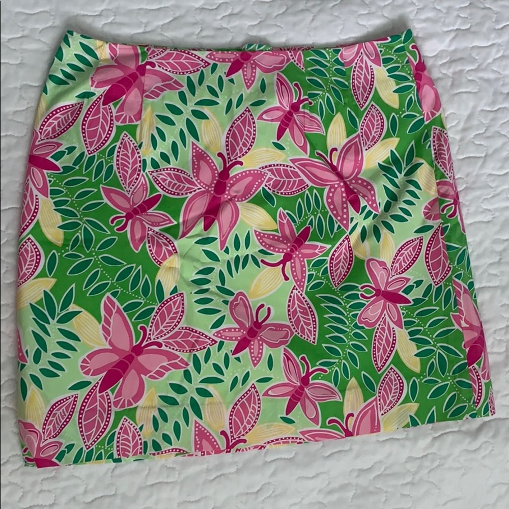 Lilly Pulitzer butterfly skirt size 6